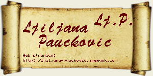 Ljiljana Paučković vizit kartica